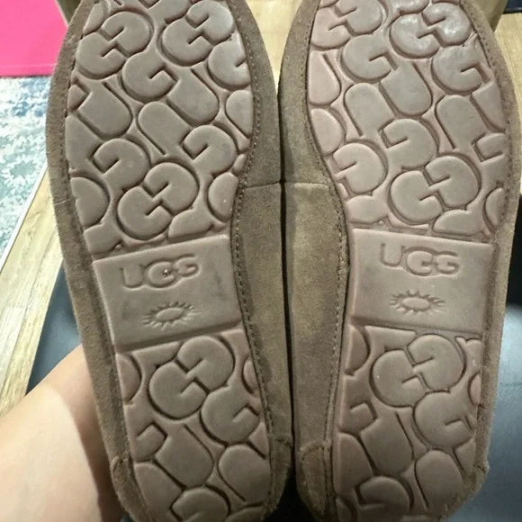 UGG  Olsen Chocolate Suede Slippers  new  no tags - Picture 9 of 12